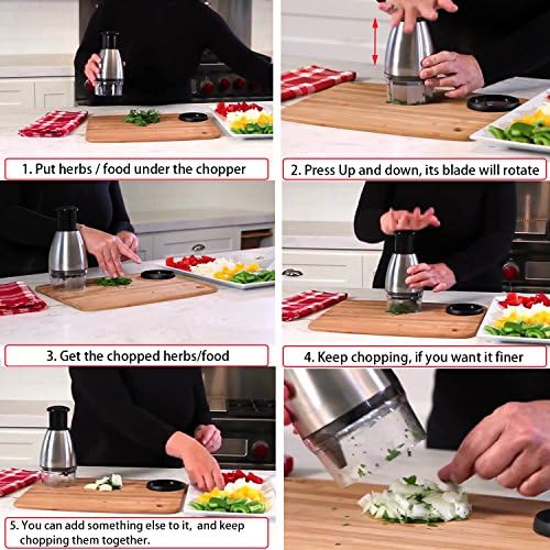 Best Utensils Premium Stainless Steel Chopper And Dicer Chop Veggies Herbs And Nuts With Ease Black - Image 7