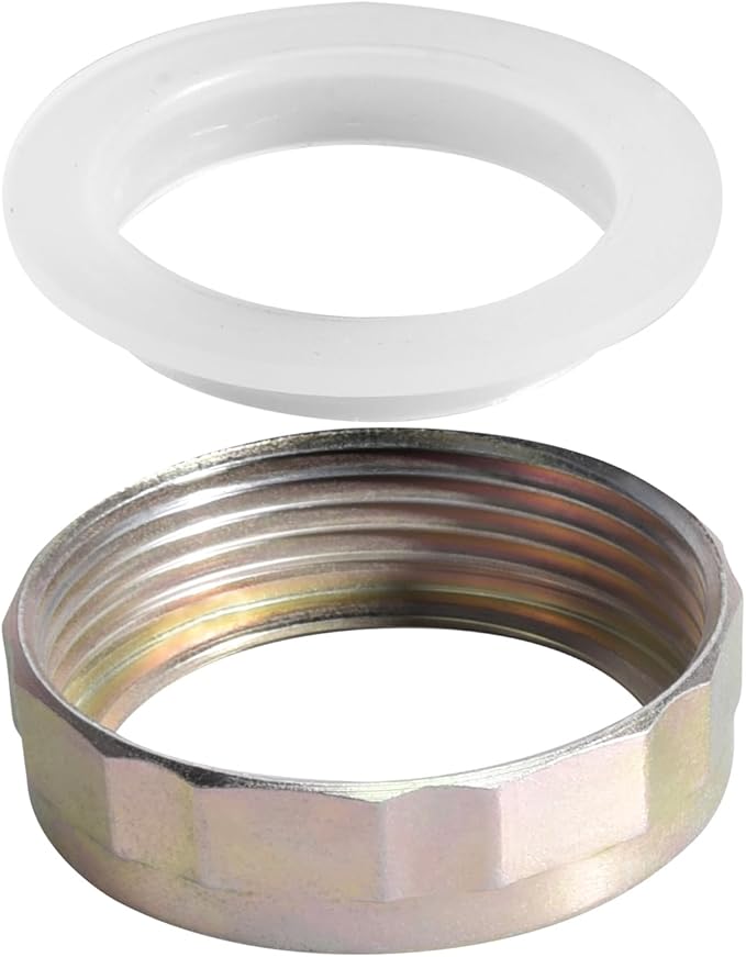 KONE Strainer Joint Nut and Fixing Accessory, Stainless Steel Connection Nut Fit for 3-1/2 Inch Kitchen Sink Drain, Easy Installation, No Plumber Putty Needed