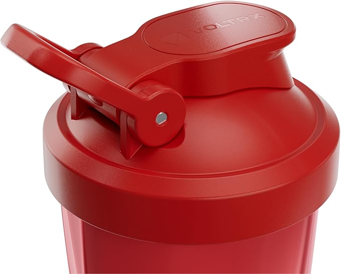 VOLTRX VortexBoost Electric Shaker Bottle, USB C Rechargeable Protein Shake Mixer, Shaker Cups for Protein Shakes and Meal Replacement Shakes, BPA-Free, Made with Tritan, Candy Pink, 24oz