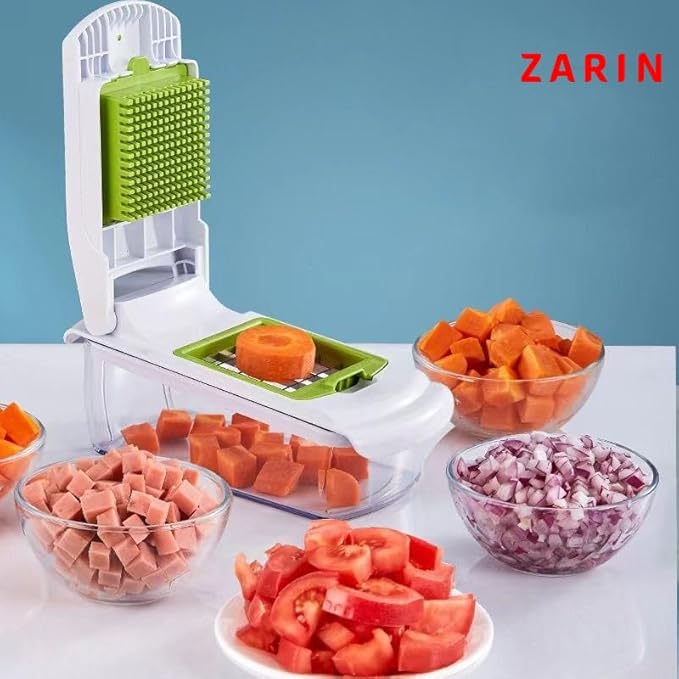 ZARIN 18-in-1 Vegetable Chopper & Slicer, Multi-Function Food Prep Tool for Cutting, Dicing & Slicing Vegetables, Kitchen Gadget