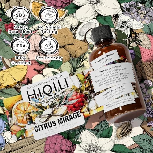 HIQILI Citrus Mirage Fragrance Oil for Diffuser, Candle - Image 4