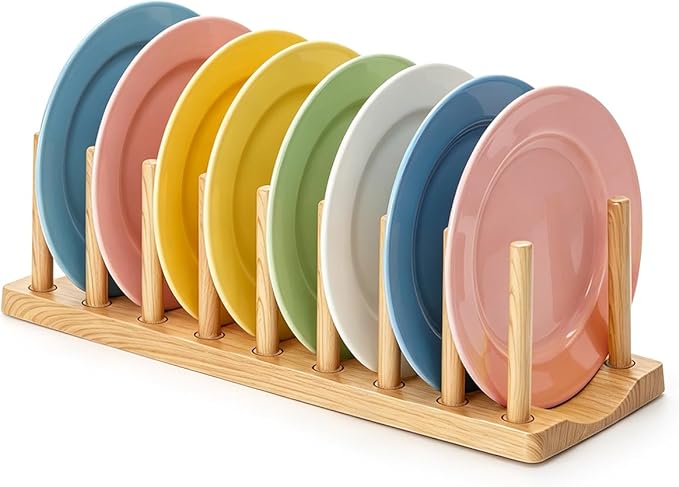 Pot Lid Organizer, Sturdy Plastic Pan Lid Organizer Rack