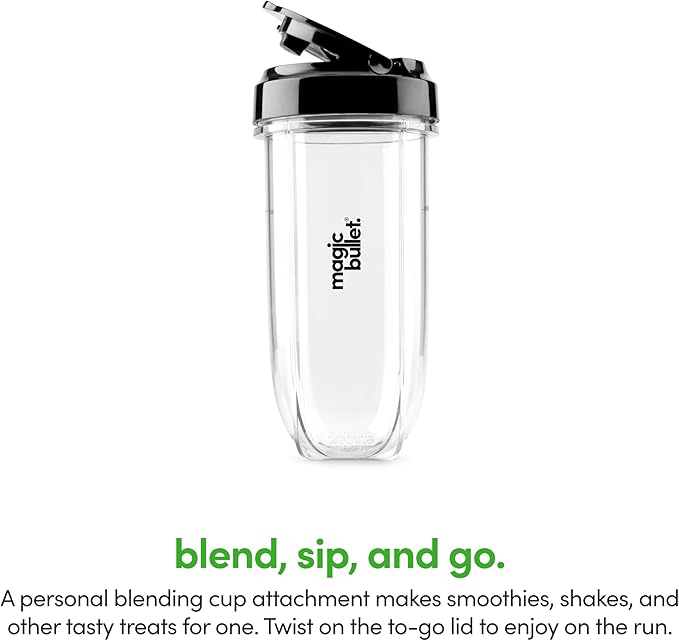 magic bullet Combo Blender, 600W, 48oz Pitcher, 16oz Cup with To-Go Lid, Easy Cleaning, Cross Blade, for Smoothies, Sauces, Shakes, Salsa, Hot Blends, Silver, MBF50200
