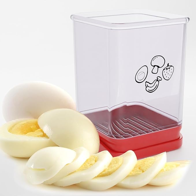 2 PCS Tewodila Fruit Slicer Cup, Speed Cutter for Strawberry Banana Grape Egg, Stainless Steel Vegetable Cutting Kitchen Gadget, Kitchen Portable Slicing Tool