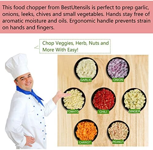 Best Utensils Premium Stainless Steel Chopper And Dicer Chop Veggies Herbs And Nuts With Ease Black - Image 2