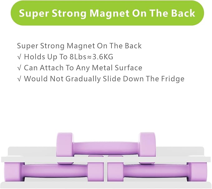 Magnetic Spice Rack with Jars Magnetic Spice Rack for Refrigerator 24 Spice Jars with Label Magnetic Shelves for Fridge 4 Pack White