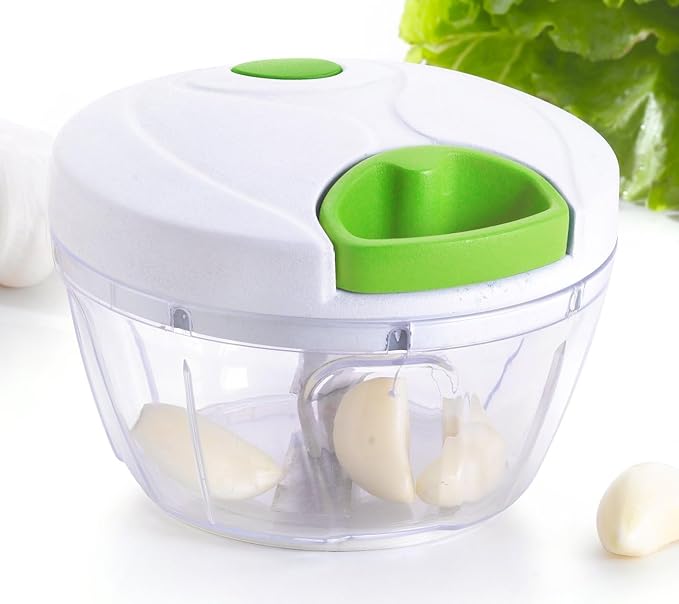 Manual Food Processor - Efficient Mini Pull Chopper, Hand Food Chopper for Easy and Quick Food Prep, Compact Manual Chopper Ideal for Vegetables, Fruits, Nuts, and More