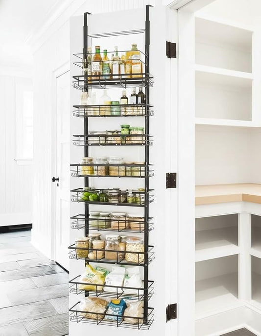 9-Tier Over The Door Pantry Organizer, 9 Baskets