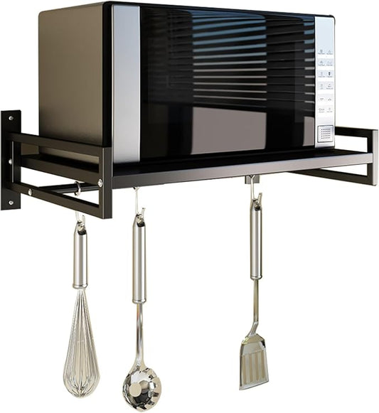 Wall Mount Microwave Oven Shelf Rack for Kitchen Home