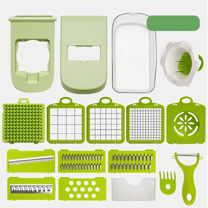 17-in-1 Vegetable Chopper, Multifunctional Veggie Chopper Dicer