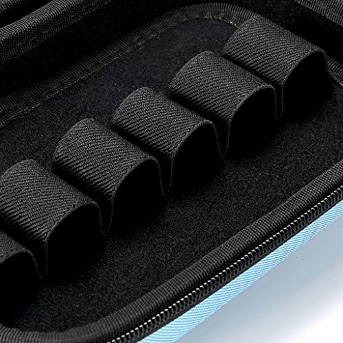 Hipiwe Hard Shell Essential Oil Carrying Case Holds 12 Bottles, Blue - Image 6