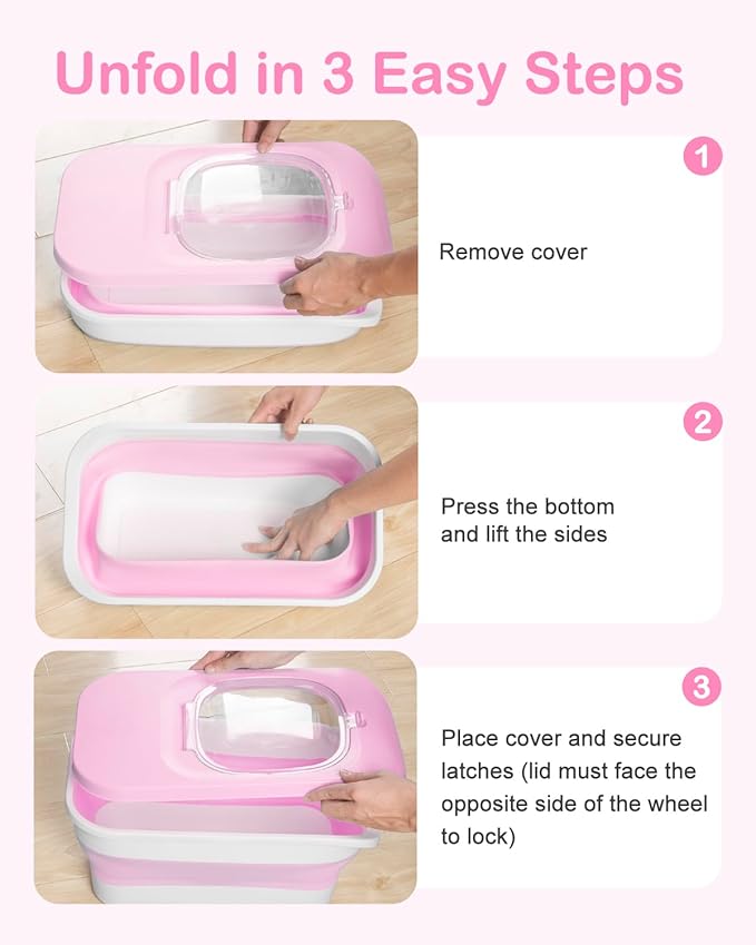 10-13 Lbs Dog Food Container, Collapsible Pet Food Storage Containers with Airtight Lid, Pet Food Scoop, Dog Food Storage Container Dry Food for Dog, Cat