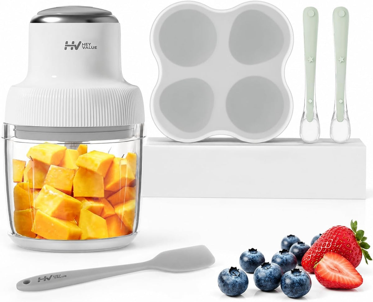 20 Oz Glass Baby Food Maker, Baby & Pet Large Food Processor Set