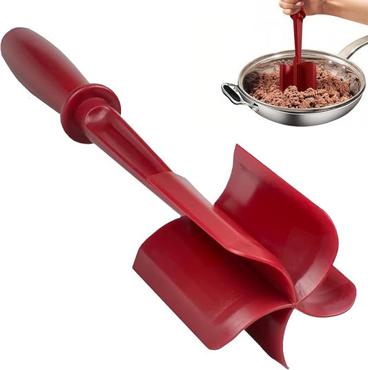 Meat Chopper,Ground Beef Meat Masher,Ground Beef Chopper Tool,Hamburger Smasher Tool,Plastic Meat Spatula Chopper,Meat Separator Kitchen Tool for Food Potato Bean