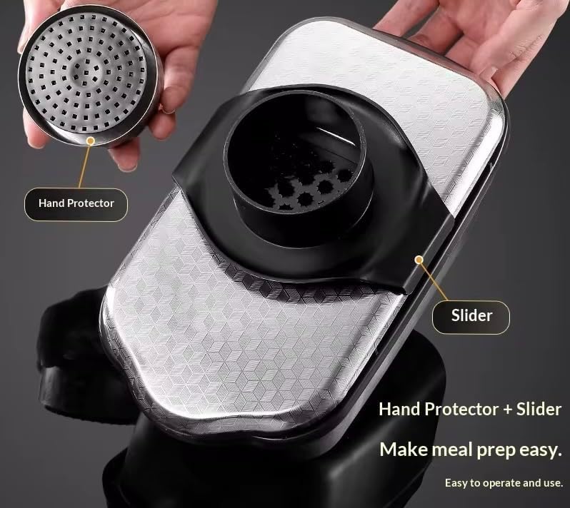 Nirvair 9-in-1 Manual Vegetable Chopper with Container & Slicer - Image 4