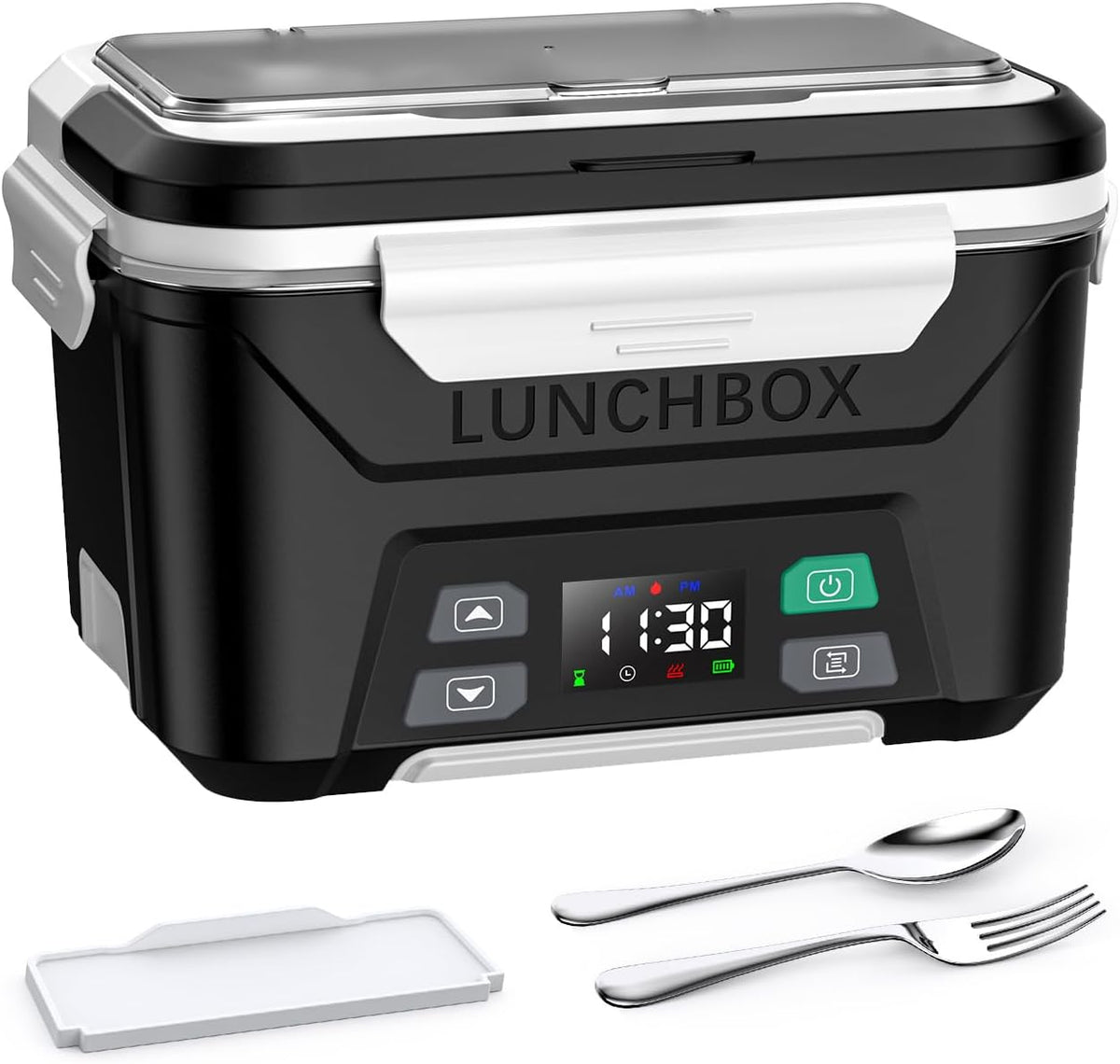 Cordless Electric Lunch Box, Heated Lunch Box for Men with Timer