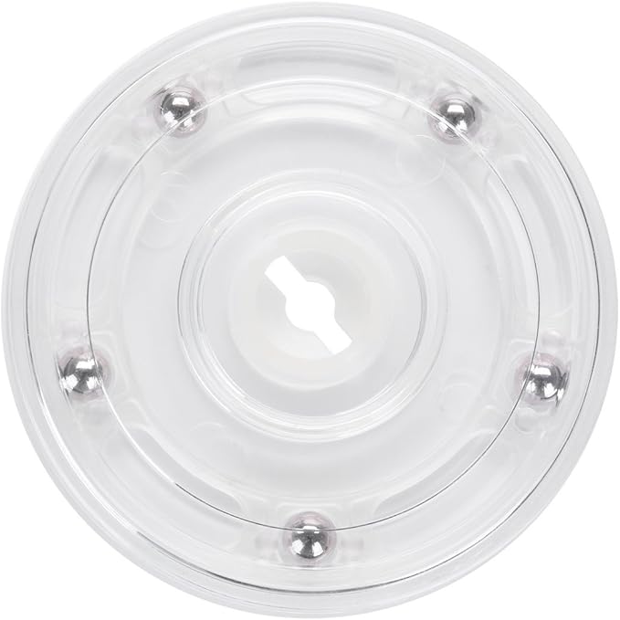 4PCS 3 Inch Acrylic Lazy Susan Turntable Organizer