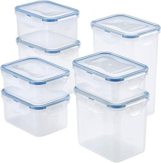 & LOCK Easy Essentials Food Storage lids/Airtight containers, BPA Free, 14 Piece