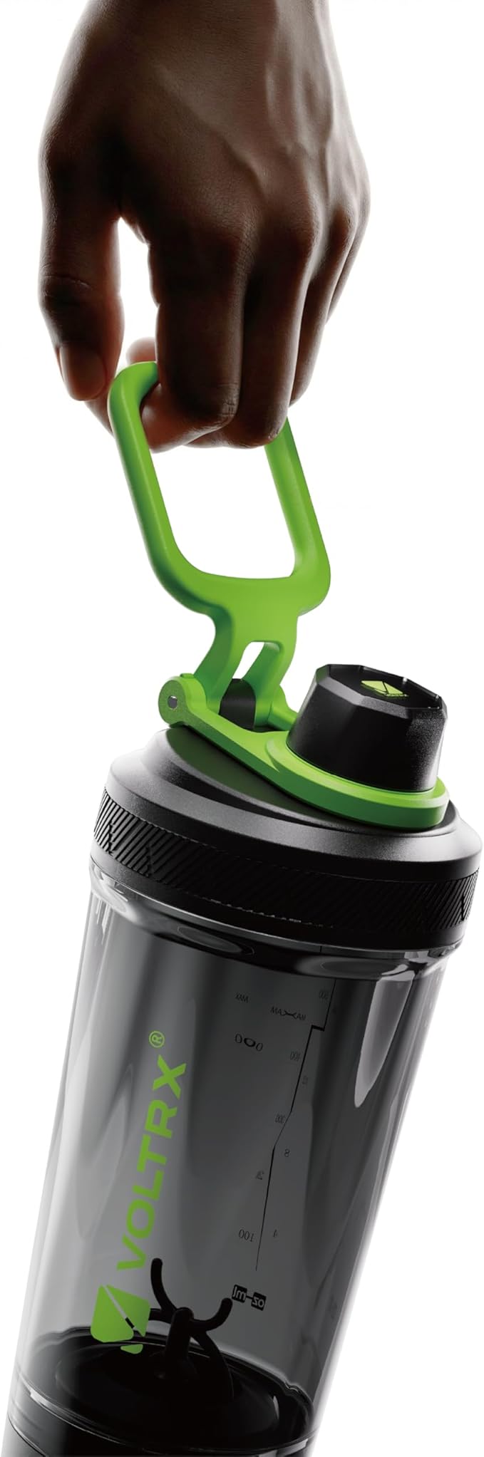 VOLTRX Shaker Bottle, Gallium USB C Rechargeable Electric Protein Shake Mixer, Shaker Cups for Protein Shakes and Meal Replacement Shakes, BPA Free, Made with Tritan, Neon Pink, 20oz