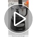 BLACK+DECKER 8-Cup Food Processor, Easy Assembly, Stainless Steel S-Blade, Shred, Slice, Chop, Puree, 450W Motor