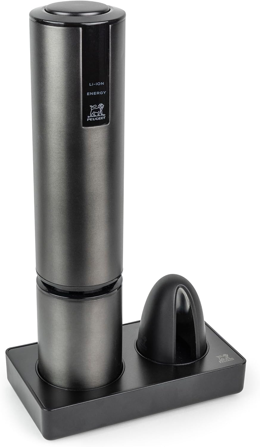 Peugeot Elis Touch Electric Wine Bottle Opener and Corkscrew, Carbon