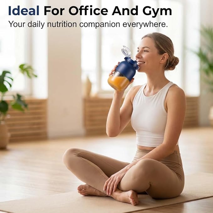 Portable Wireless Juicer Cup, 2026 New Personal Blender, Portable Juice Blender for Outdoor Use, Rechargeable Mini Blending for Travel, Fruit Juicer Cup for Office Workers (1)
