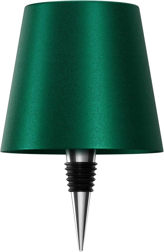 Wireless Bottle Lamp, 2025 New 3 Color Rechargeable Wine Bottle Lights for Bars Restaurants (Dark Green, 1PC)