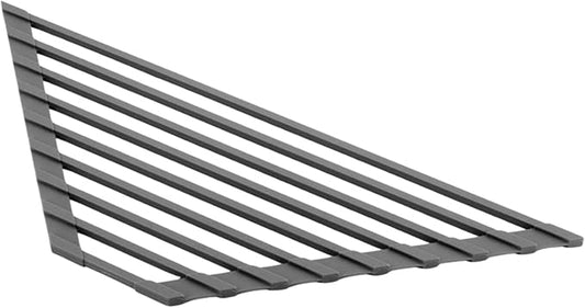 Dowell Over The Sink Roll-Up Triangle Dish Drying Rack Silicone Wrap