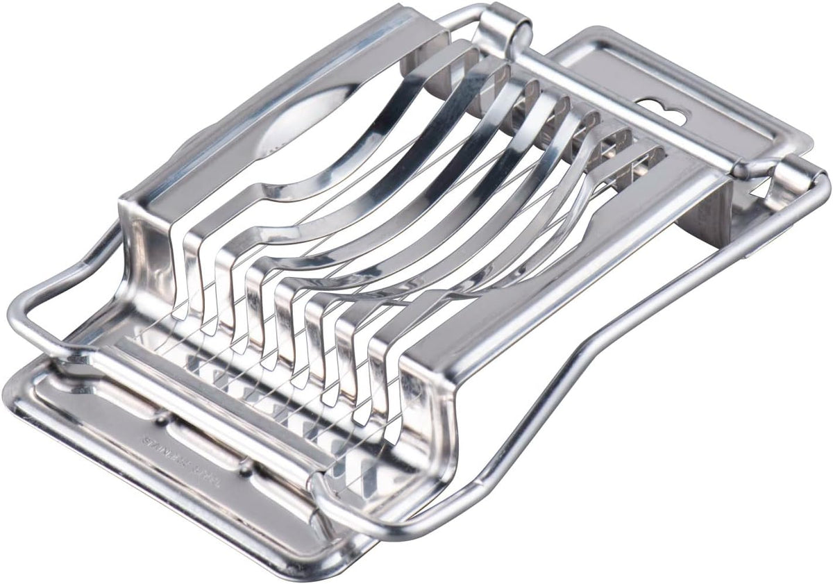 Stainless steel egg slicer