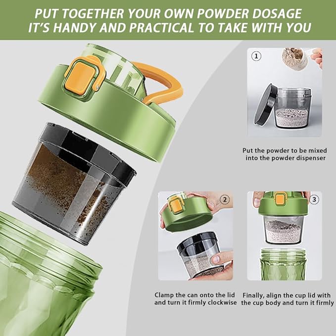 PROCHAIN Electric Protein Shaker Bottle, Protein Shakes Mixer, Portable Pre Workout Self Mixing Cup, Made with BPA-Free Tritan, 22oz