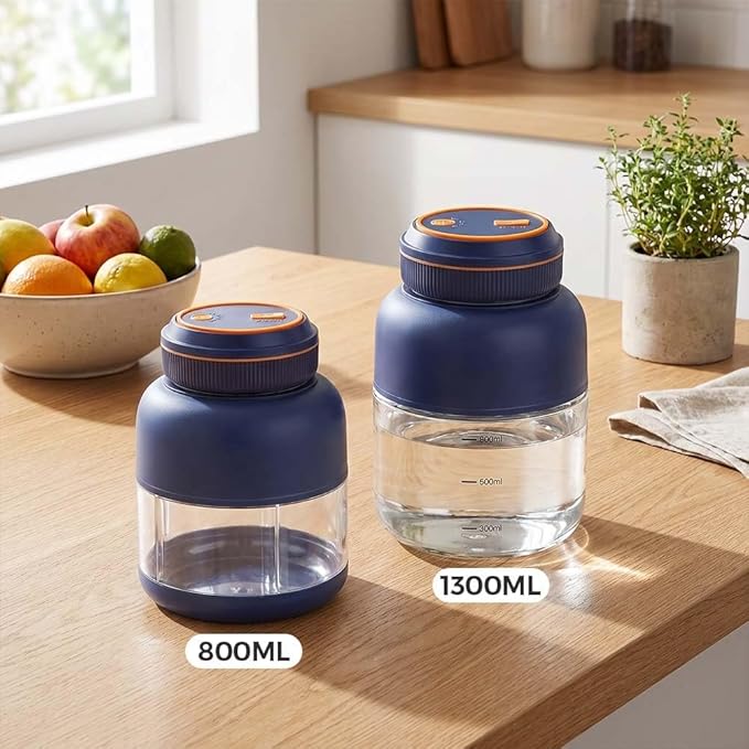 Portable Juicer Blender Cup, 2026 New Personal Blender for Smoothies and Shakes, Cordless Blenders with Stainless Steel Blades, Mini Juicer Cup for Travel Gym Office (Blue, 44, fl. oz.)