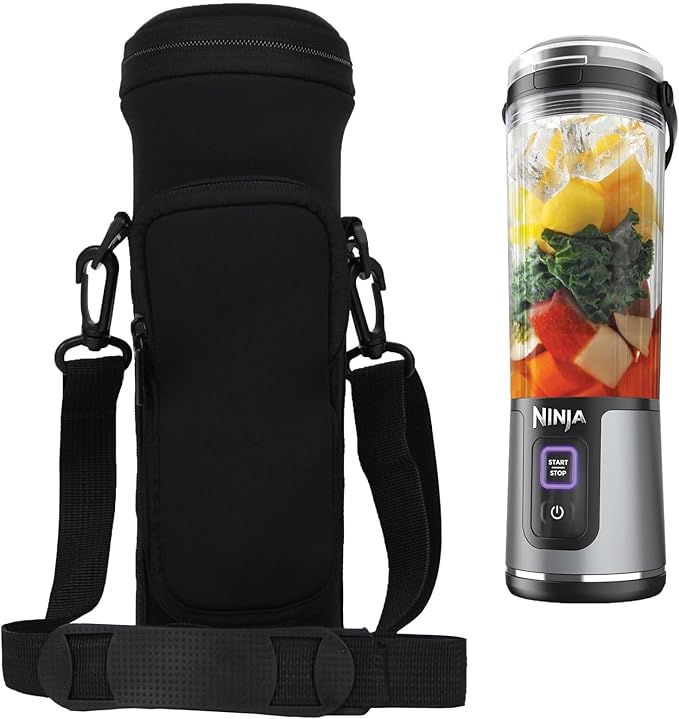 Portable Blender Storage Bag Sleeve for Nj Blast Portable Blender with Shoulder Strap and Accessory Pocket compatible with BC151NV/BC151BK/BC51NV/BC151CR/BC151EM 18oz Blast Blender