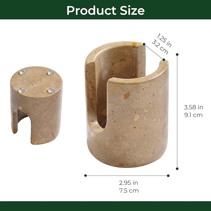 Marble Sponge Holder for Kitchen Sink Dish Sponge Caddy Rustic Farmhouse Decor (Dark Camel)