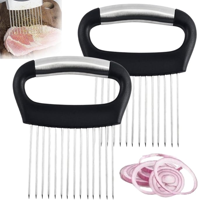 Stainless Steel Vegetable Slicer, Onion & Potato Cutter, Lemon Slicer, 2, Style3