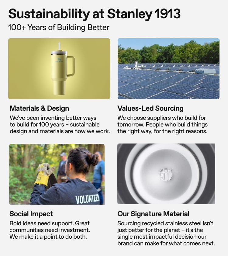 Stanley Heritage Classic Vacuum Bottle with Handle 2.0 qt | Wide Mouth with Leakproof Cup Lid | Keep Drinks Hot or Cold for Travel | Insulated Stainless Steel Thermal Bottle | Hammertone Green