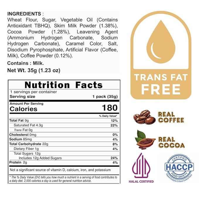 Zyluc Mini Black Crackers – Tiramisu Flavored Snack with Coffee Cocoa Blend – 35g Portable Pack – Light Crunch, Halal Certified, Made with Non-GMO Ingredients – Product of Indonesia – Pack of 5