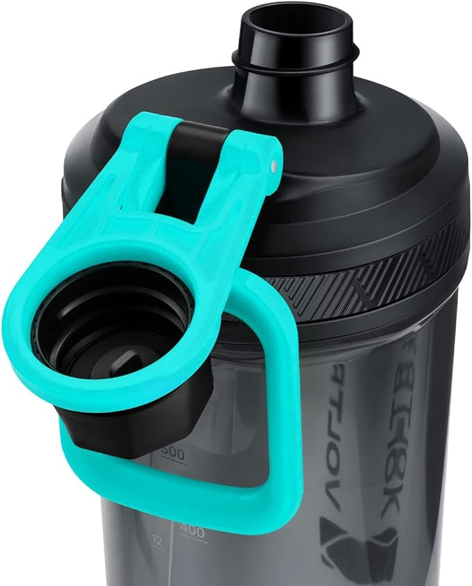 VOLTRX Shaker Bottle, Gallium USB C Rechargeable Electric Protein Shake Mixer, Shaker Cups for Protein Shakes and Meal Replacement Shakes, BPA Free, Made with Tritan, Mint, 27oz
