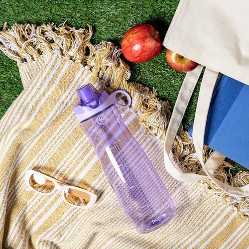 Pogo 40oz Plastic Water Bottle with Chug Lid and Carry Loop, Lilac - Image 2