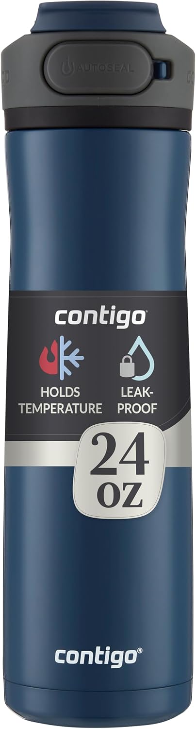 Cortland Chill 2.0 Stainless Steel Water Bottle, Blueberry, 24oz