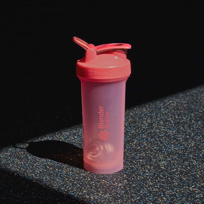 BlenderBottle Classic V2 Shaker Bottle Perfect for Protein Shakes and Pre Workout, 28-Ounce, Light Pink