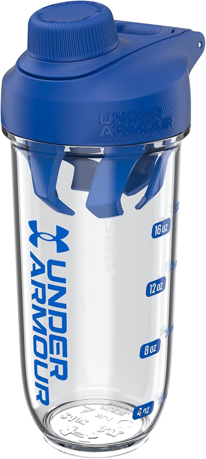 Under Armour UA 24oz Clarity Shaker Bottle Clear/Team Royal OSFA