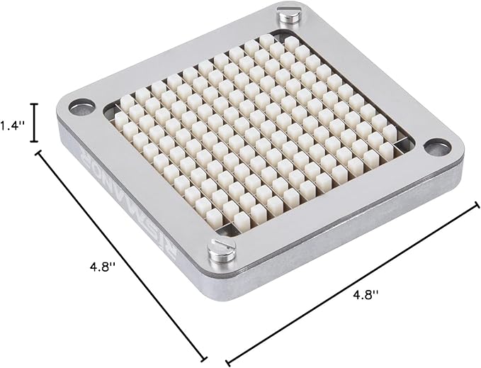 1/2" 1/4" 3/8" Multi-model universal Stainless Steel Replacement Chopper Blade & Pusher Block Set For Commercial Vegetable Cutter Dicer Strip Interchangeable Blade (1/4 inch)