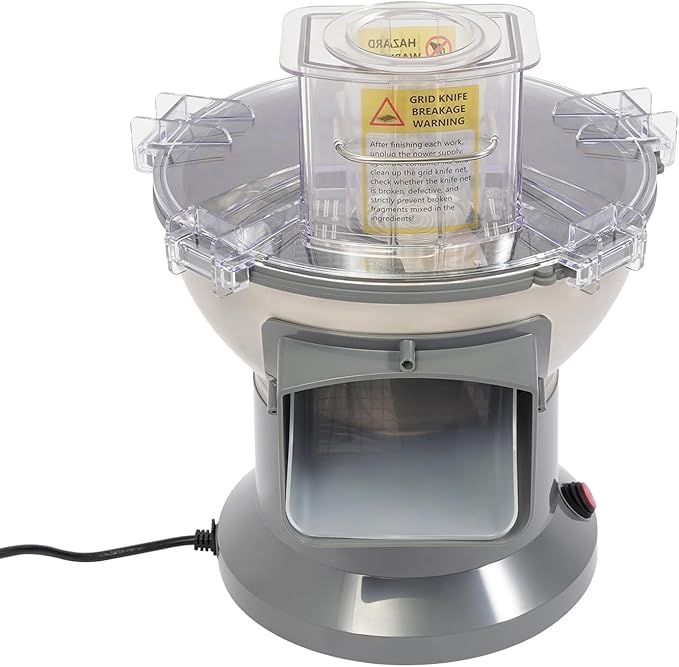 4-In-1 Electric Vegetable Chopper 200W Multifunctional Vegetable Fruit Processor with Dicing, Slicing, Shredding, and Striping Function, Vegetable Slicer, Automatic Cutter for Commercial and Home Use