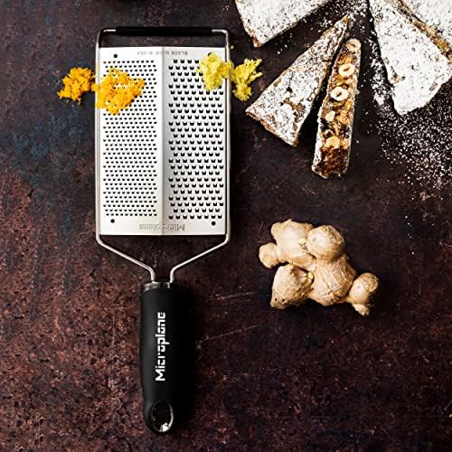 Microplane Gourmet Dual Grater - Fine and Coarse Stainless Steel Blades for Effortless Parmesan Cheese Grating and More