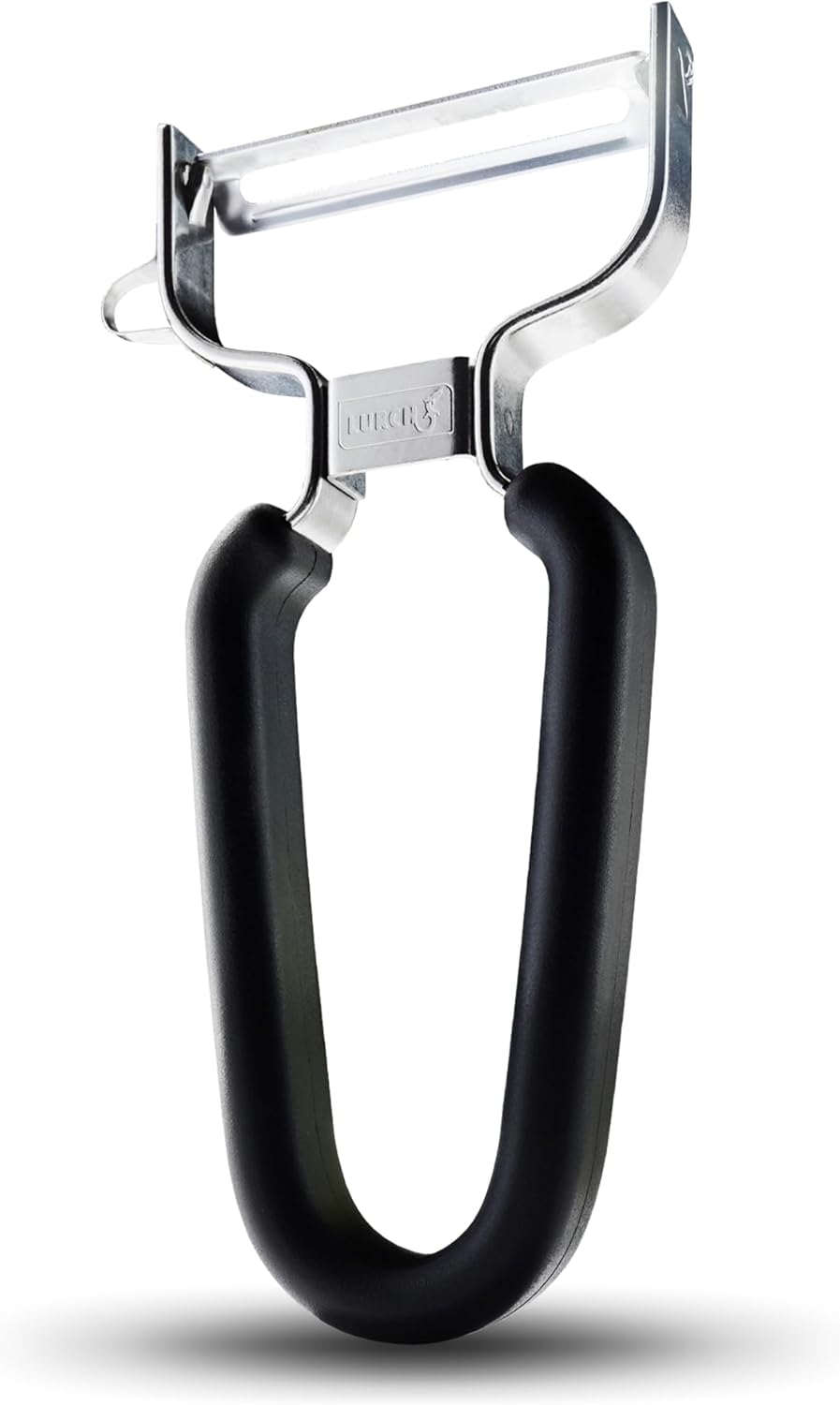 Y-Shaped Vegetable Peeler, Stainless Steel Blade, Black