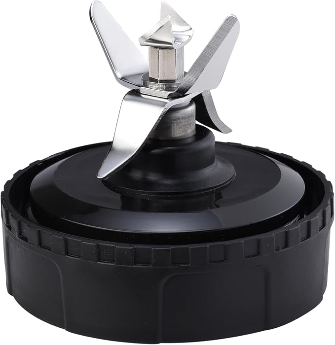 Blender Blade Fit for Ninja, Replacement Parts 6 Fin Male Blade with Rubber Gasket, Blender Accessories Compatible with Nutri Ninja Auto IQ BL620C BL660 BL740 BL780 QB3000, Only Fit 16oz Cups