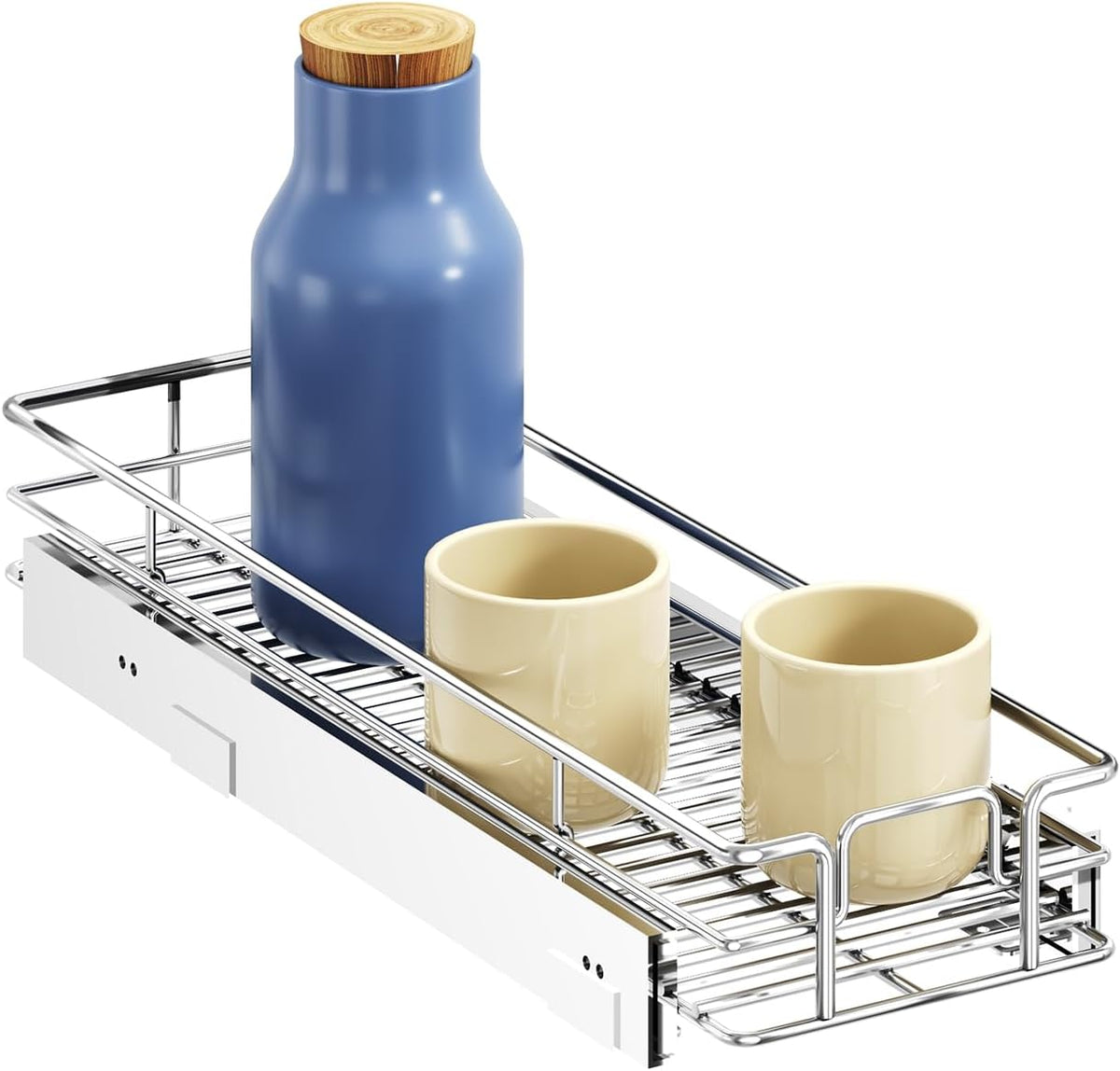 Pull Out Cabinet Organizer, Cabinet Pull Out Shelves 7½" W x 21½" D, Heavy Duty Cabinet Drawers Slide Out Kitchen Cabinet Organizers Storage Shelf