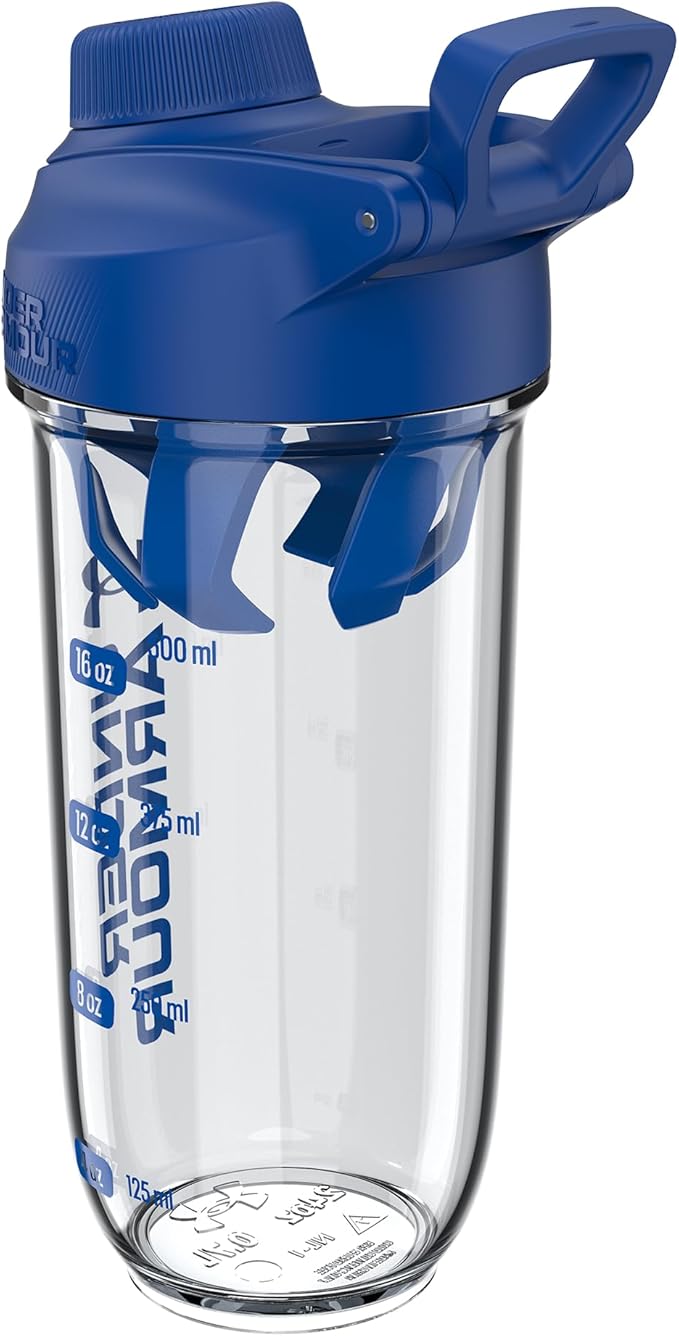 Under Armour UA 24oz Clarity Shaker Bottle Clear/Team Royal OSFA