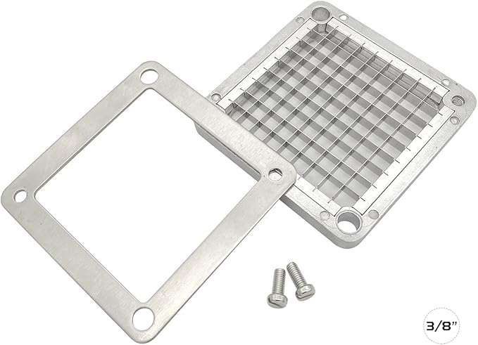 3/8" Stainless Steel Replacement Blade for Commercial Vegetable Chopper Dicer Fruit Cutter, Interchangeable Blade Block Set Pusher Block