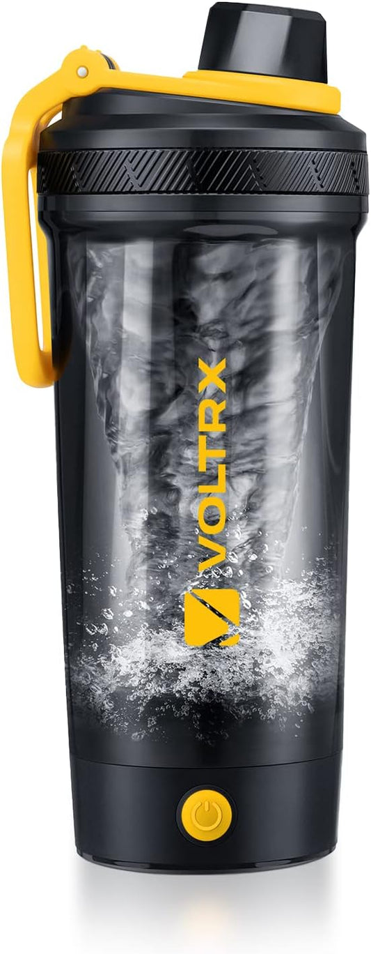 VOLTRX Shaker Bottle, Gallium USB C Rechargeable Electric Protein Shake Mixer, Shaker Cups for Protein Shakes and Meal Replacement Shakes, BPA Free, Made with Tritan, 20oz